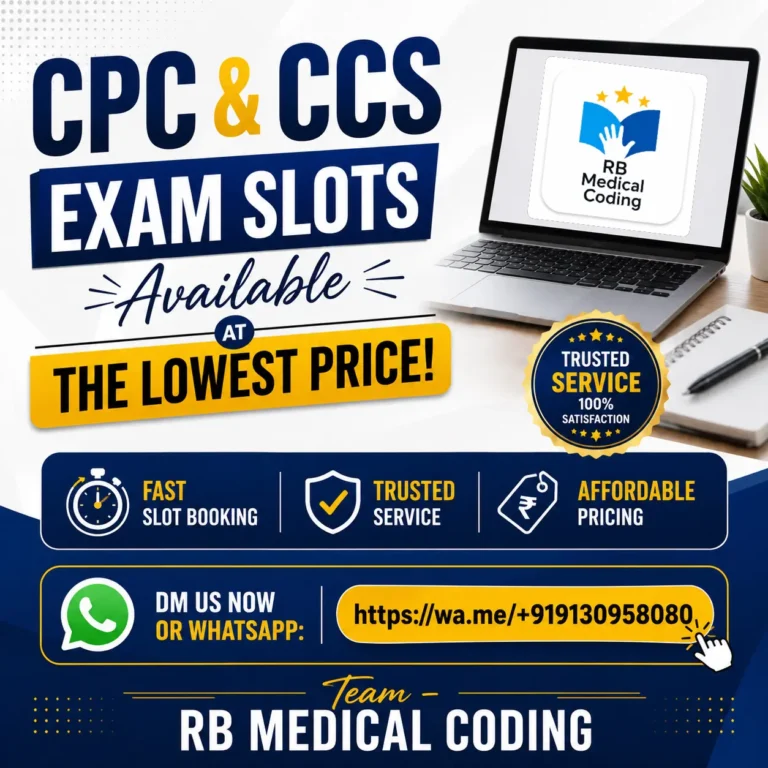 cpc & ccs exam slots in lowest price banner